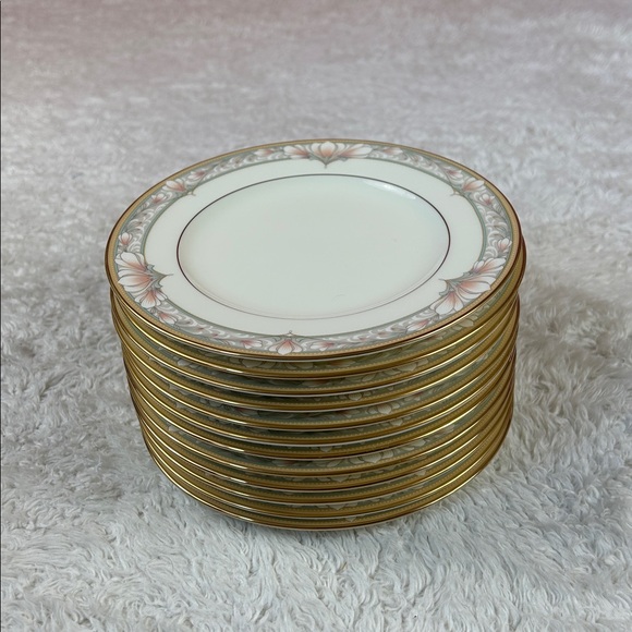 Noritake bone China Barrymore 9737 set of 12 Salad plates -